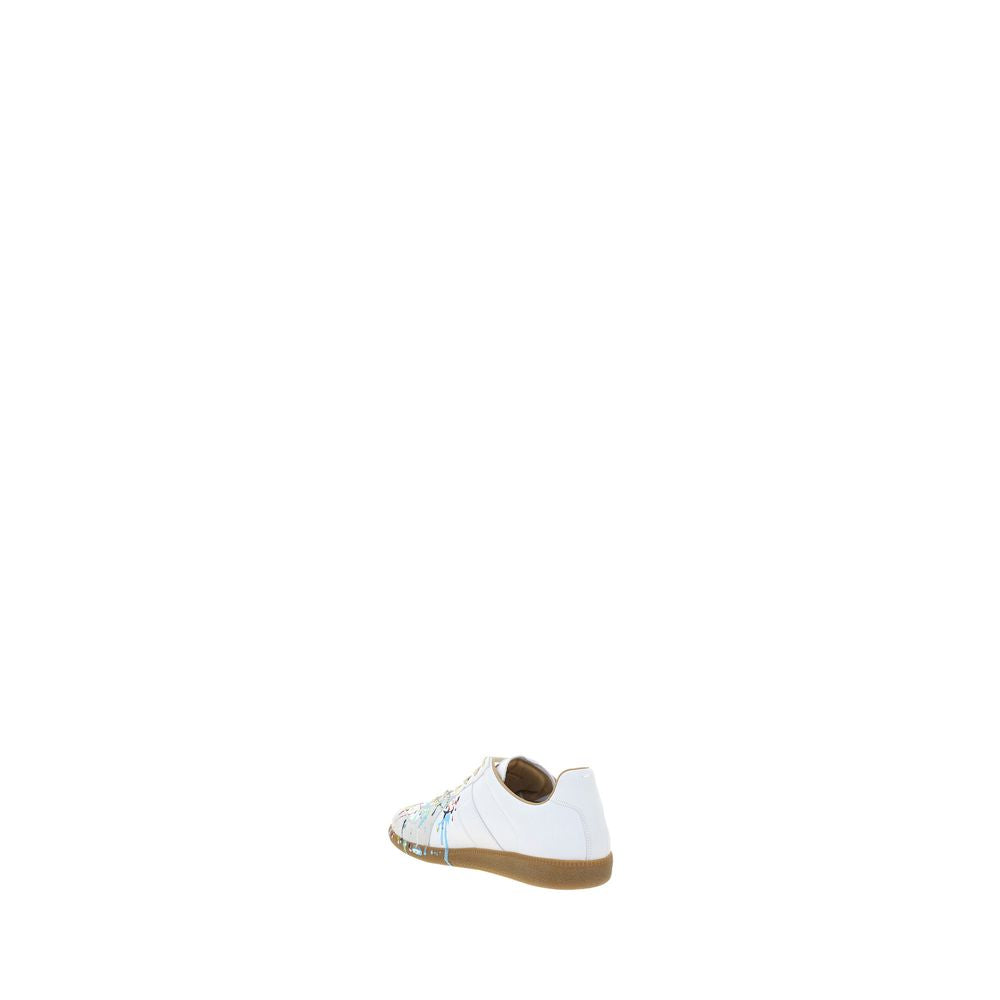 Margiela White Calf Leather Bos Taurus Sneakers