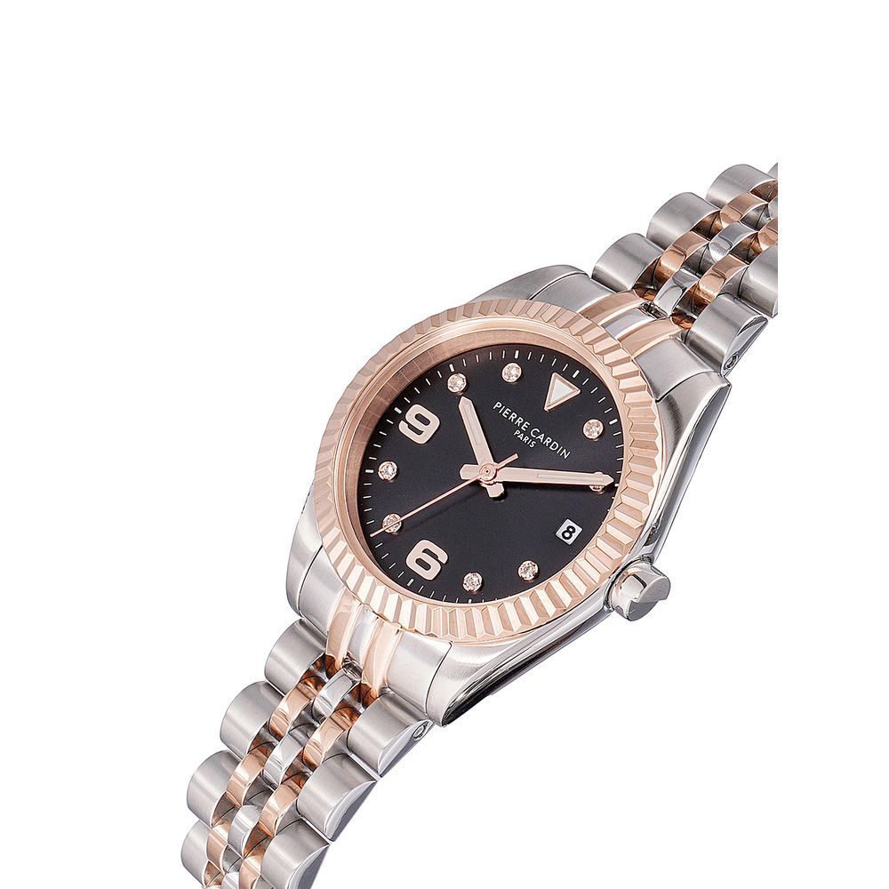 Pierre Cardin Gray Stainless Steel Dress Watch