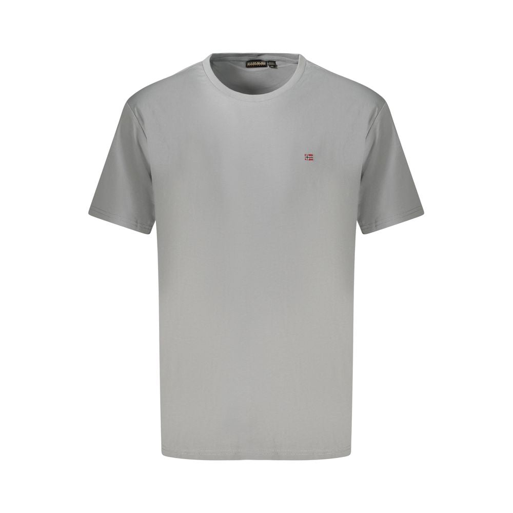 Napapijri Gray Cotton T-Shirt