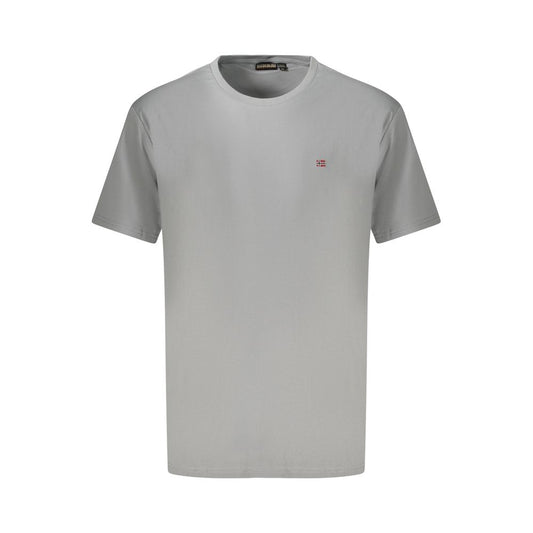 Napapijri Gray Cotton T-Shirt
