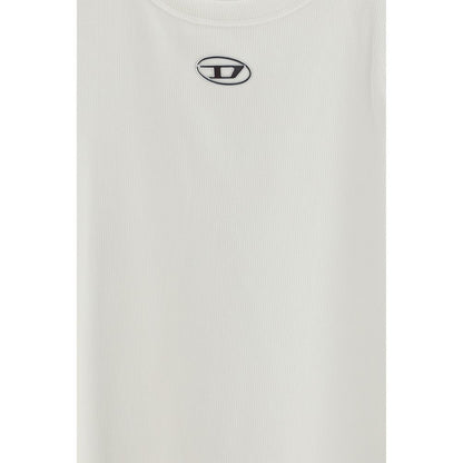 Diesel White Cotton Top