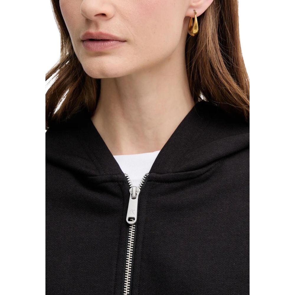 Calvin Klein Jeans Black Cotton Hoodie