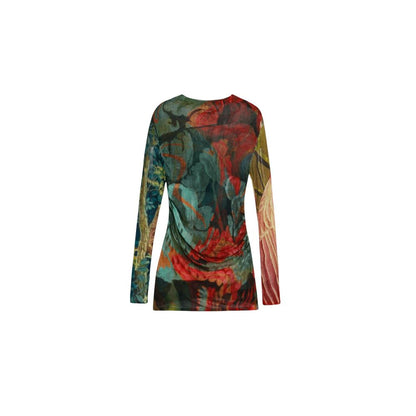 Desigual Bicolor Viscose Long Sleeve T-Shirt