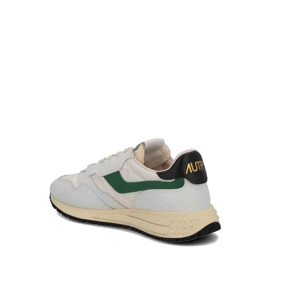 Autry White Leather Athletic Sneakers