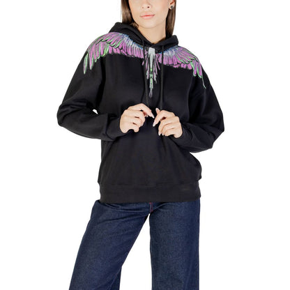 County of Milan Black Cotton Hoodie
