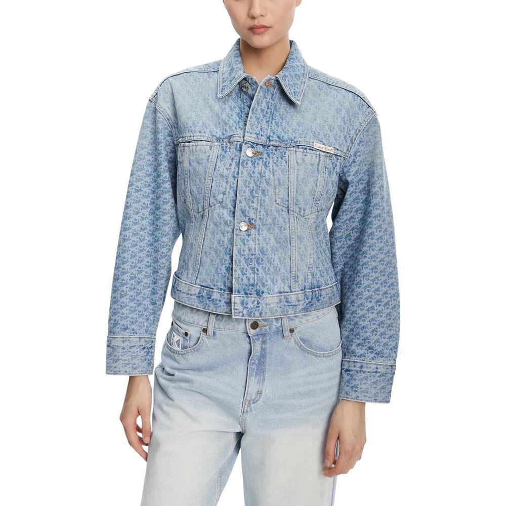 Calvin Klein Jeans Light Blue Cotton Denim Jacket