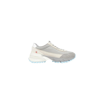Calvin Klein Jeans Gray Suede Leather Athletic Sneakers