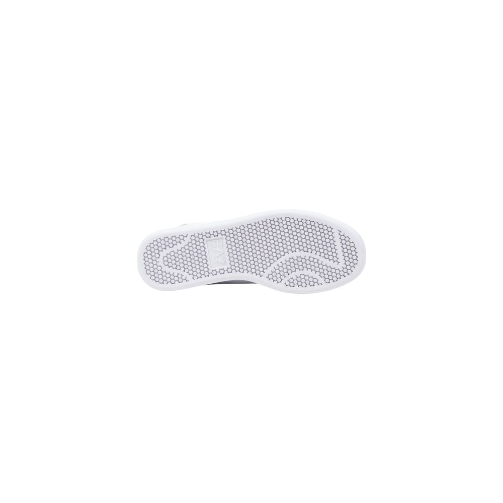 EA7 Emporio Armani White Leather Low Top Sneakers