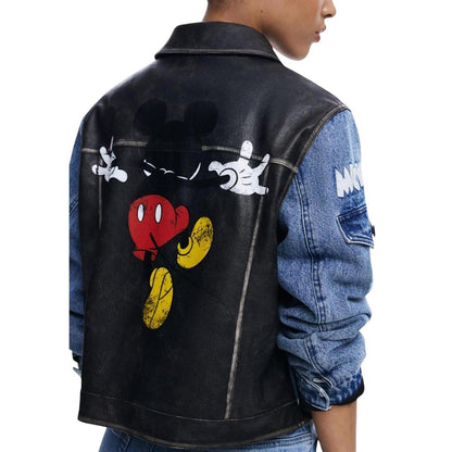 Desigual Blue Cotton Denim Jacket