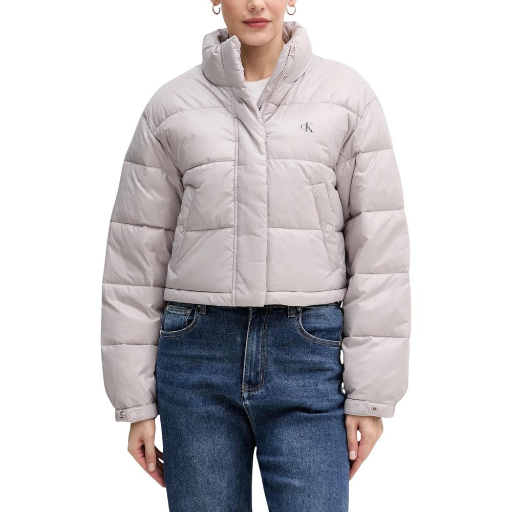 Calvin Klein Jeans Purple Polyamide Jackets And Coat