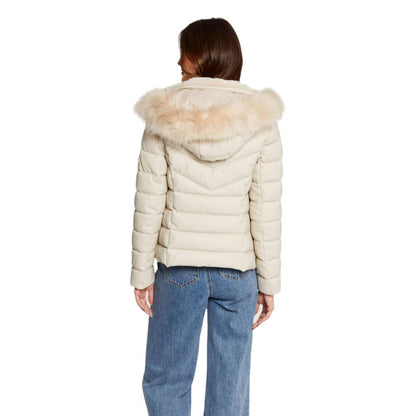 Morgan De Toi Beige Polyethylene Jackets And Coat