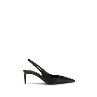 Dolce & Gabbana Black Calf Leather Bos Taurus Pumps