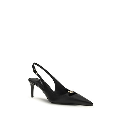 Dolce & Gabbana Black Calf Leather Bos Taurus Pumps