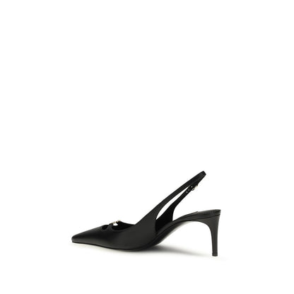 Dolce & Gabbana Black Calf Leather Bos Taurus Pumps