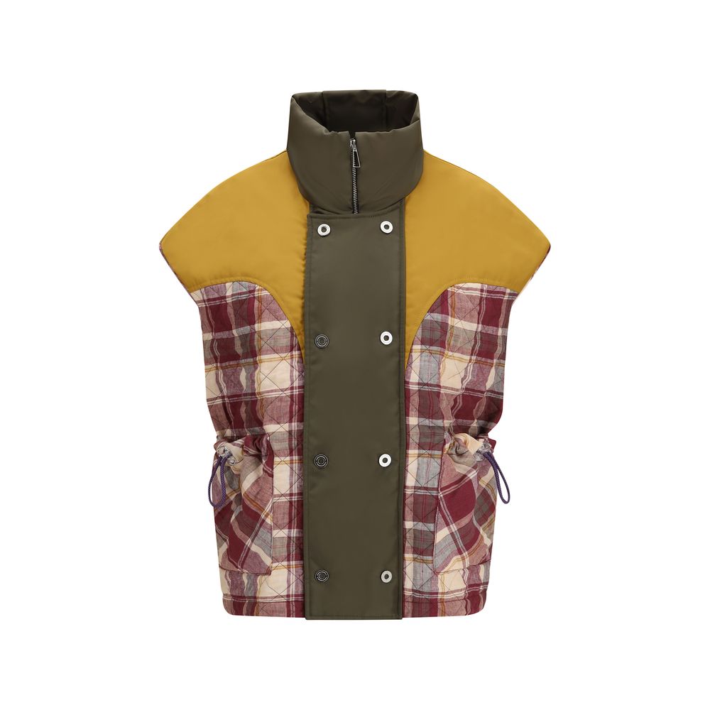 MARBELL Red Polyamide Sleveless Jacket