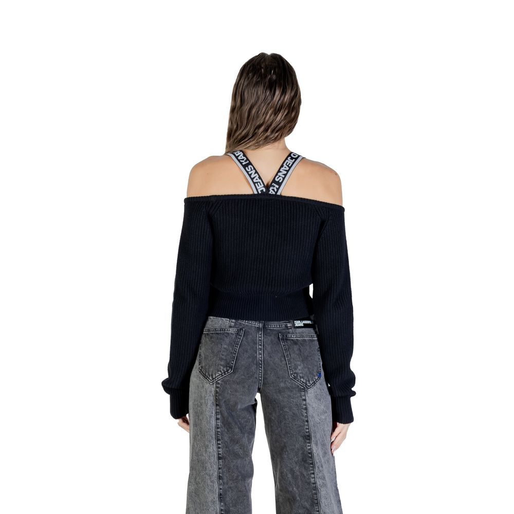 Karl Lagerfeld Black Cotton Sweatshirt