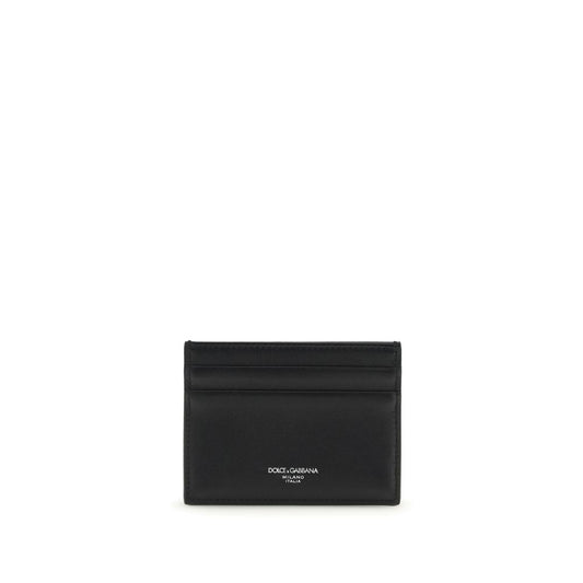 Dolce & Gabbana Black Cotton Wallet