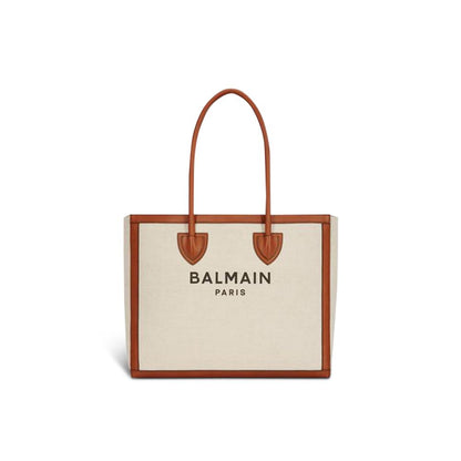 Balmain Beige Cotton Tote Bag