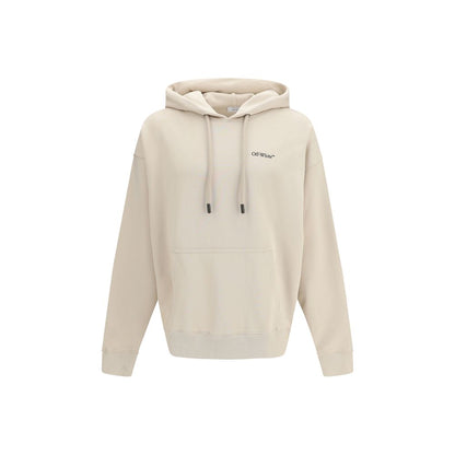 Off-White Beige Cotton Sweatshirt