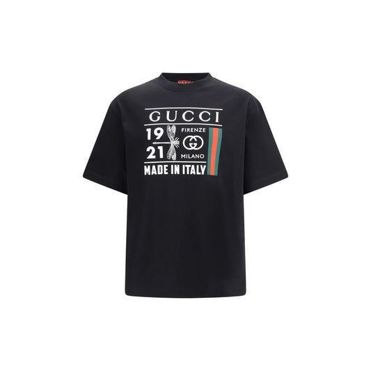 Gucci Black Cotton T-Shirt