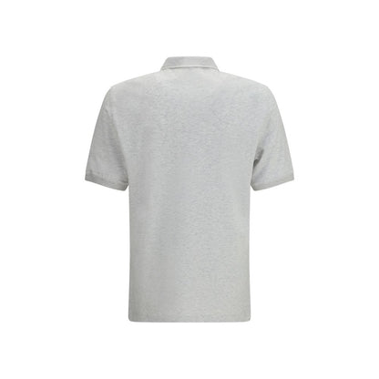 Brunello Cucinelli Gray Cotton Polo Shirt
