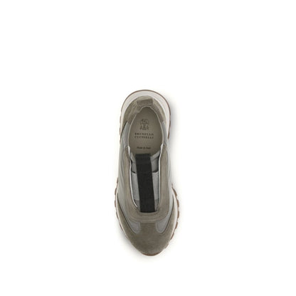 Brunello Cucinelli Bicolor Polyester Sneakers