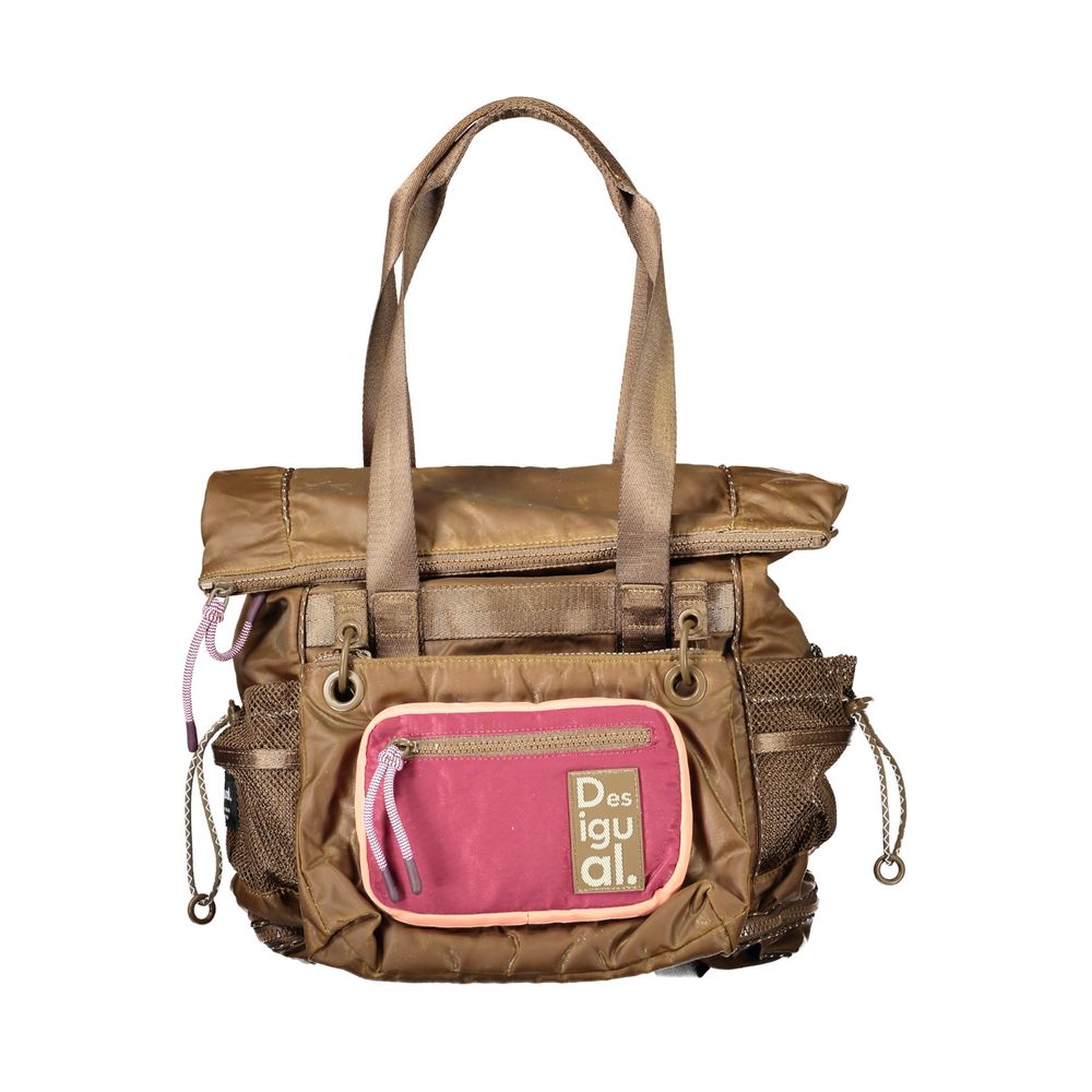 Desigual Brown Polyester Handbag