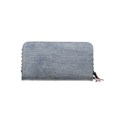 Desigual Blue Cotton Wallet
