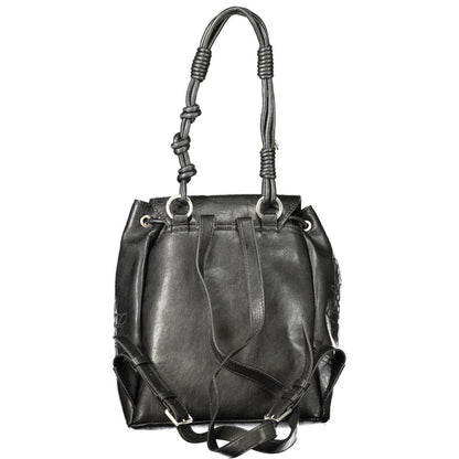 Desigual Black Polyurethane Women's Mini Backpack