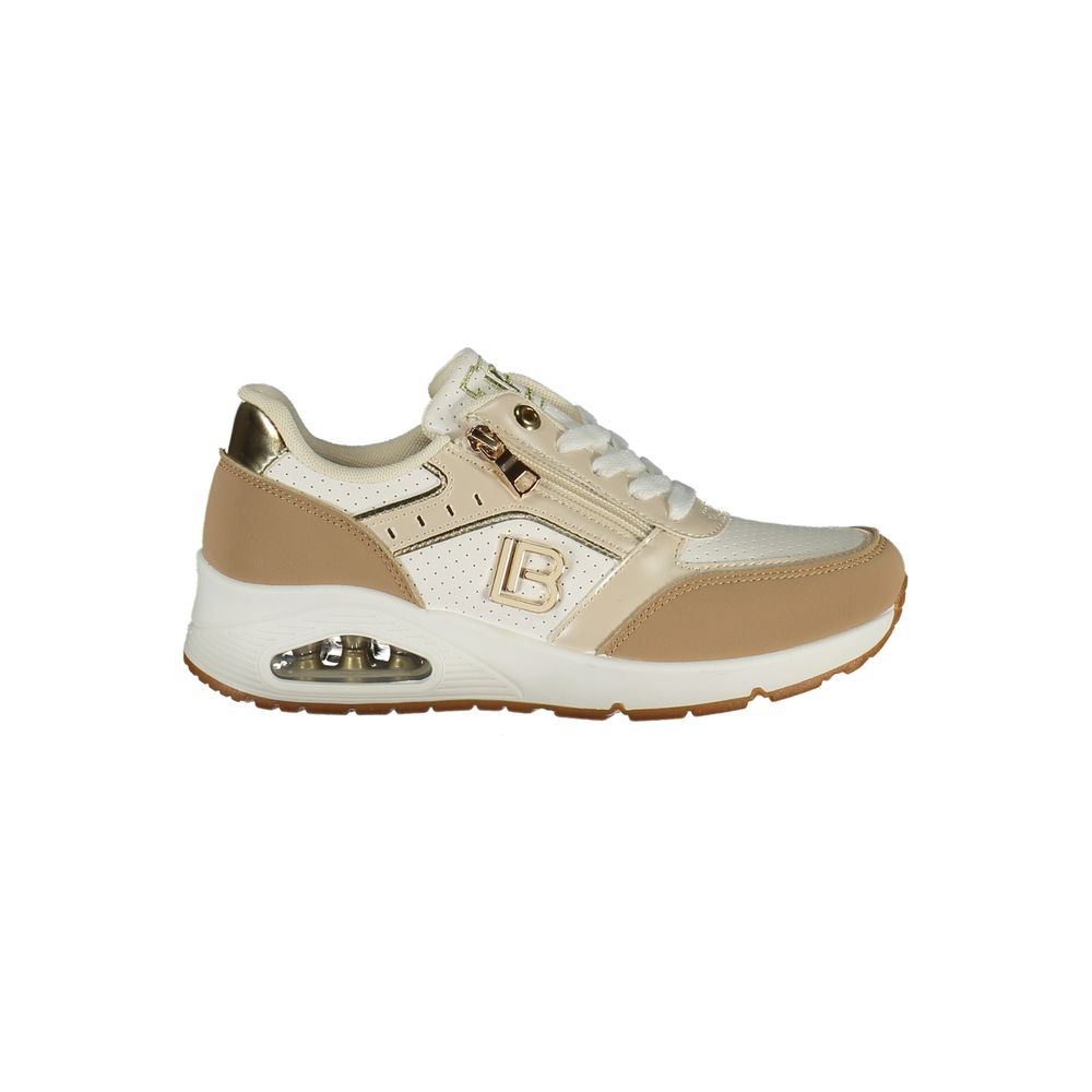 Laura Biagiotti White Polyester Athletic Sneakers