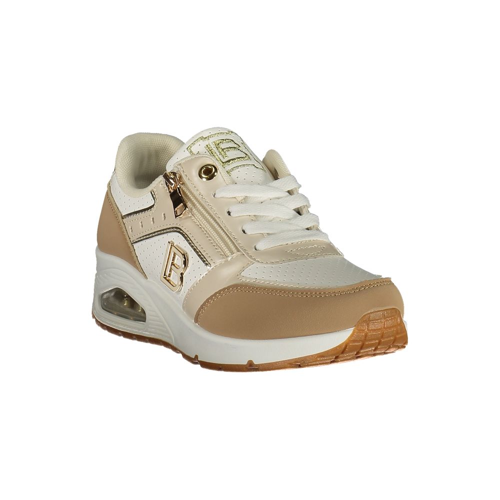 Laura Biagiotti White Polyester Athletic Sneakers