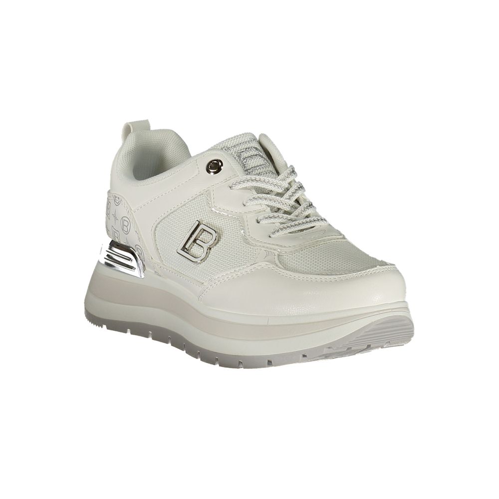 Laura Biagiotti White Polyester Athletic Sneakers