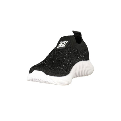 Laura Biagiotti Black Polyester Athletic Sneakers