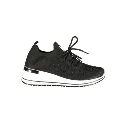 Laura Biagiotti Black Polyester Athletic Sneakers