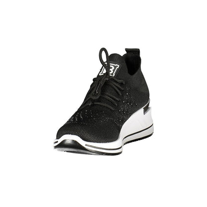 Laura Biagiotti Black Polyester Athletic Sneakers