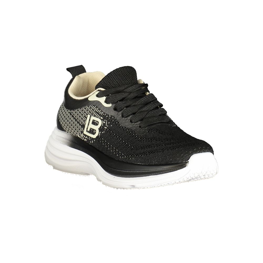 Laura Biagiotti Black Polyester Athletic Sneakers