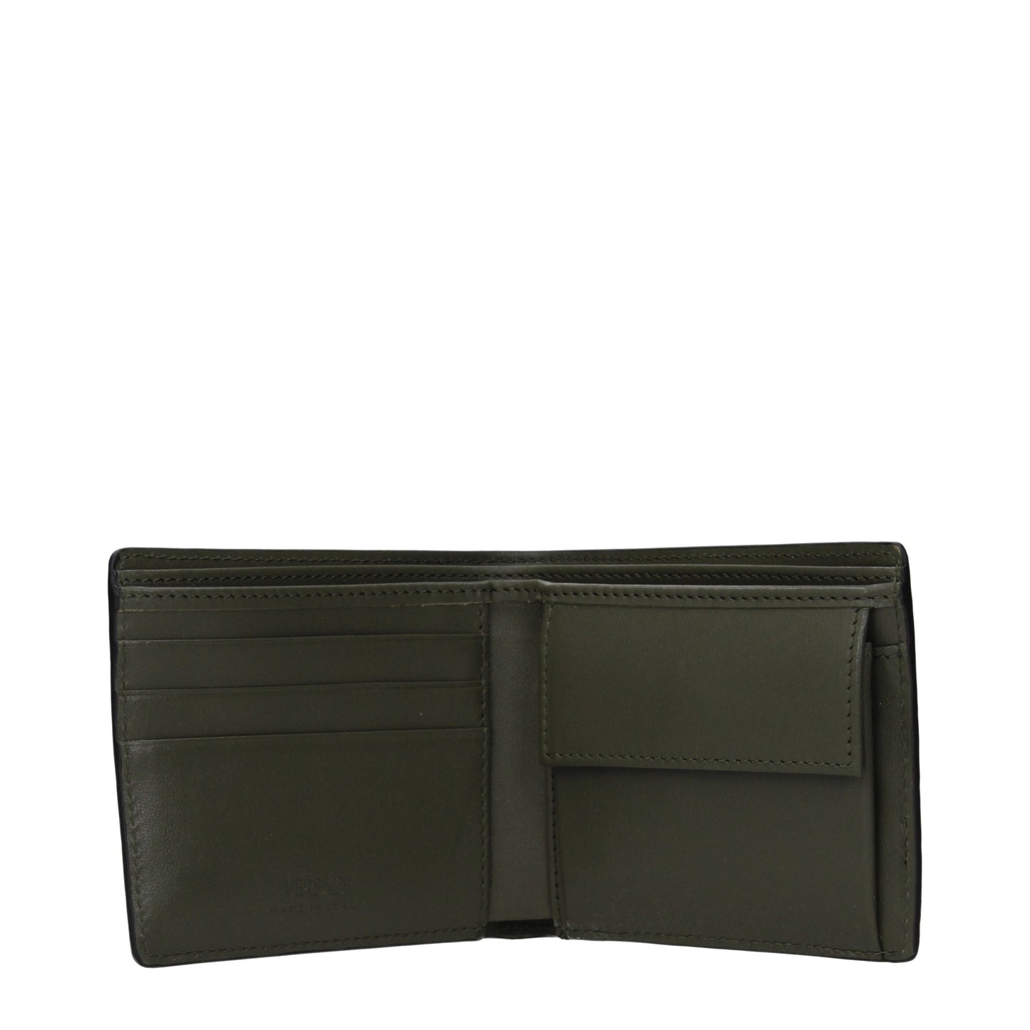 Versace Green Leather Wallet