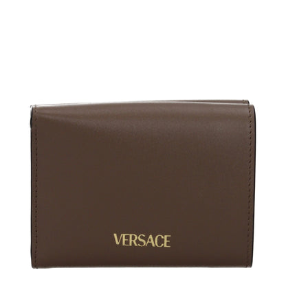 Versace Brown Leather Wallet