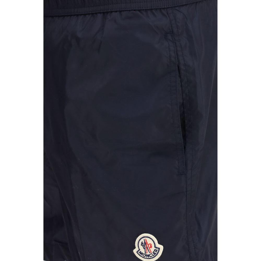 Moncler Blue Polyamide Short And Mini Shorts