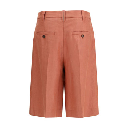 Brunello Cucinelli Multicolor Viscose Bermuda Shorts