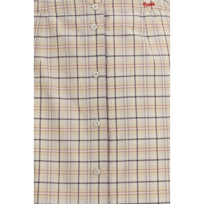 Prada Multicolor Cotton Midi Skirt