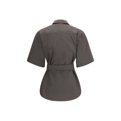 SA SU PHI Gray Cotton Bermuda Shorts
