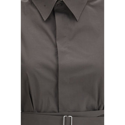 SA SU PHI Gray Cotton Bermuda Shorts