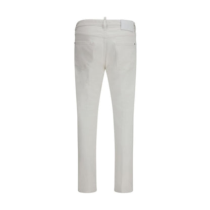 Dsquared² White Cotton Jeans Denim