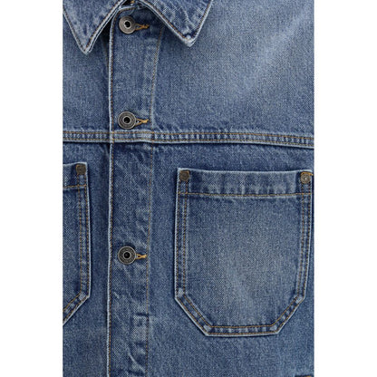 Off-White Blue Cotton Denim Jacket