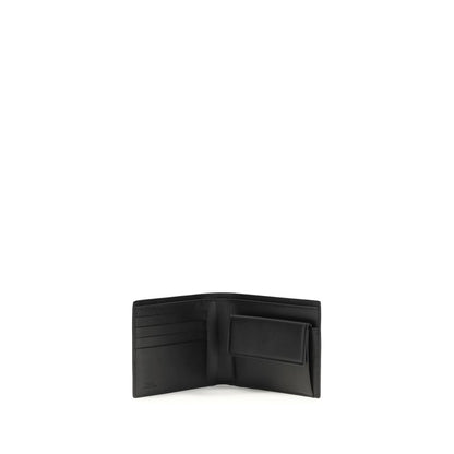 Fendi Black Calf Leather Bos Taurus Wallet