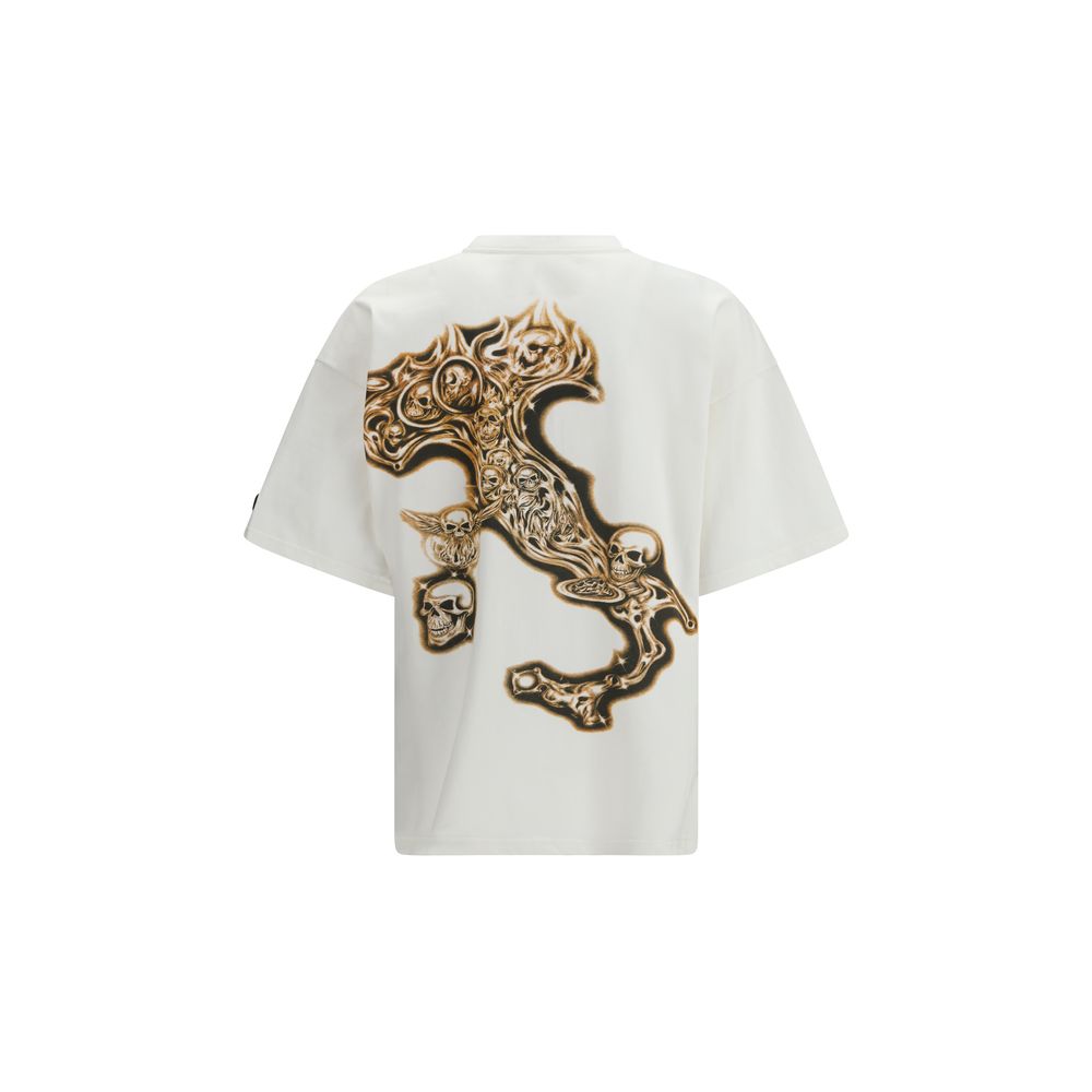 PDF Channel Beige Cotton T-Shirt