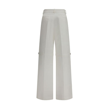 Fendi White Cotton Pants