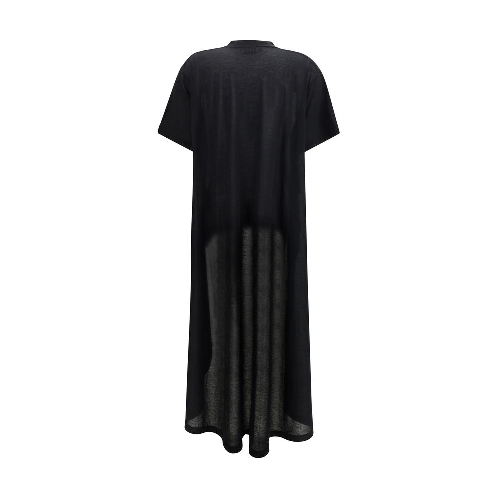 Balenciaga Black Cotton Casual Dress