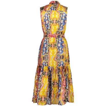 Desigual Giallo Cotton Women Dress